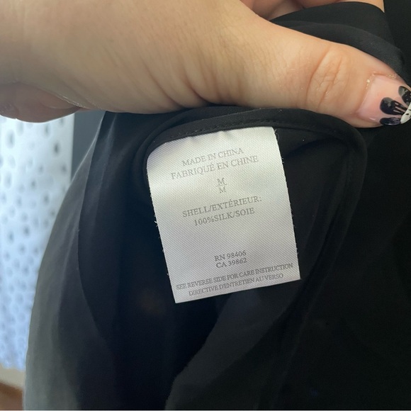 Theory black silk tank - Picture 5 of 5